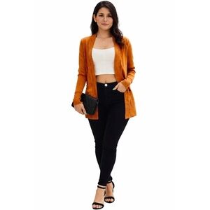 Brown Pocket Side Cardigan